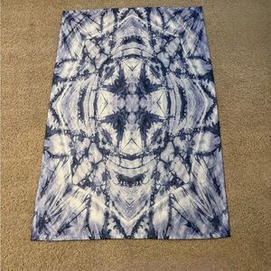 Intricate Lavender Blue Indigo Abstract Tapestry